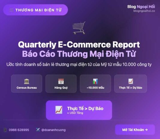 Latest Quarterly E-Commerce Report báo cáo thương mại điện tử