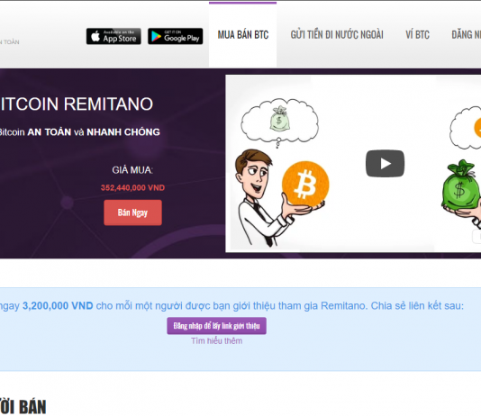 HƯỚNG DẪN ĐĂNG KÝ VÍ REMITANO GIAO DỊCH BITCOIN/ETH