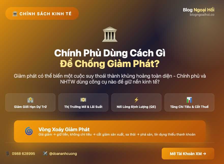 chính phủ dùng cách gì để chống giảm phát