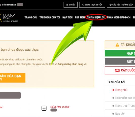 Kích hoạt tài khoản XM -Đăng tải hồ sơ lên XM