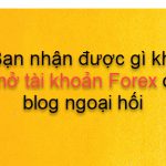Bạn nhận được gì khi mở tài khoản Forex ở blog ngoại hối