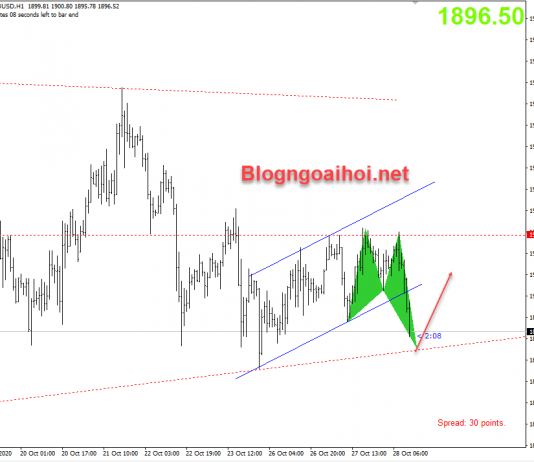 Vàng 28/10-Vàng có thể trải qua đợt bán tháo lớn