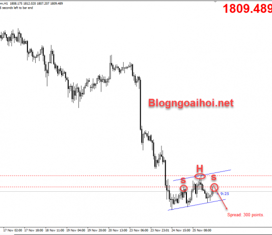 Vàng 26/11-Phục hồi nhẹ sau khi chạm đáy