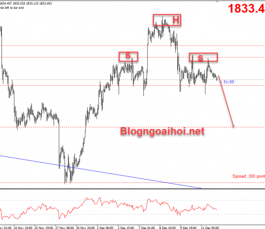 Vàng 14/12-Tập trung vào gói kích thích kinh tế Vàng 14/12 chạy theo mô hình vai đầu vai
