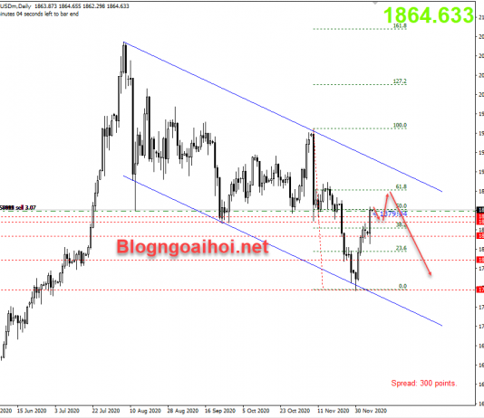 Vàng 8/12-Vàng thoát khỏi đà tiêu cực