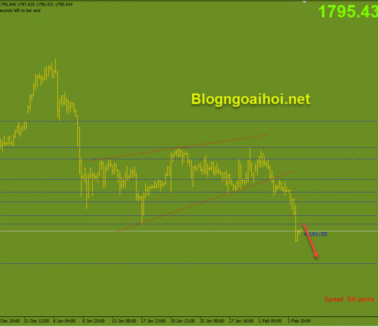 Vàng 5/2-Nhiều yếu tố gây áp lực giảm lên Vàng Vàng 5/2 Phá vỡ 1800
