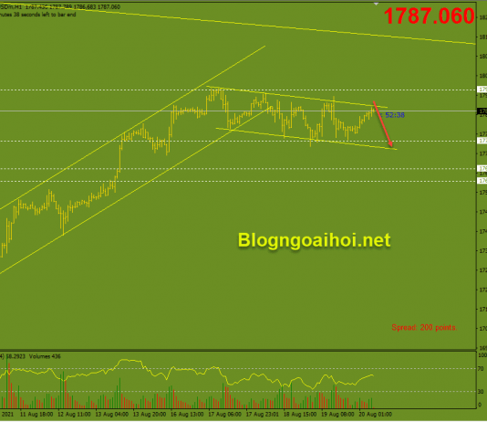 Vàng 20/8-Tiếp tục kỳ vọng giảm