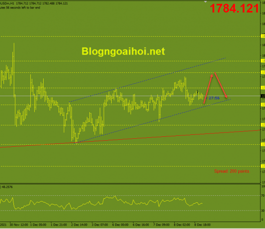 Vàng 9/12-Vàng tích luỹ chờ dữ liệu lạm phát Vàng 9/12-Kênh giá tăng