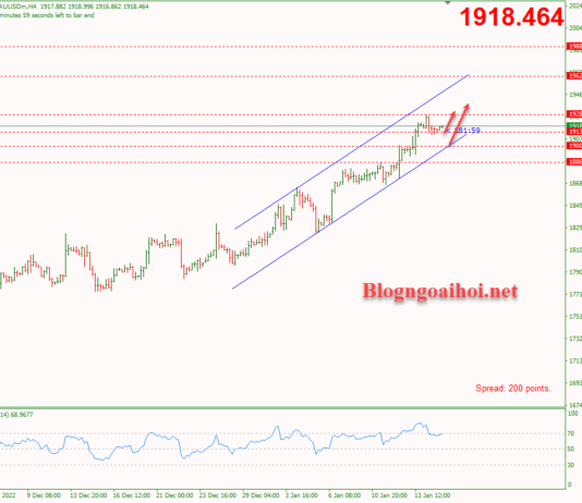 Phân tích Vàng 17/1-Chỉ số sản xuất của Empire State Vàng 17/1-kênh giá tăng