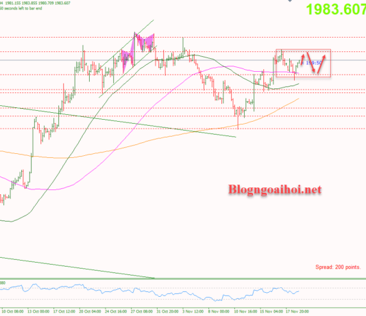 Phân tích Vàng 21/11-Chú ý biên bản cuộc họp của FOMC Vàng 21/11-Di chuyển trong range