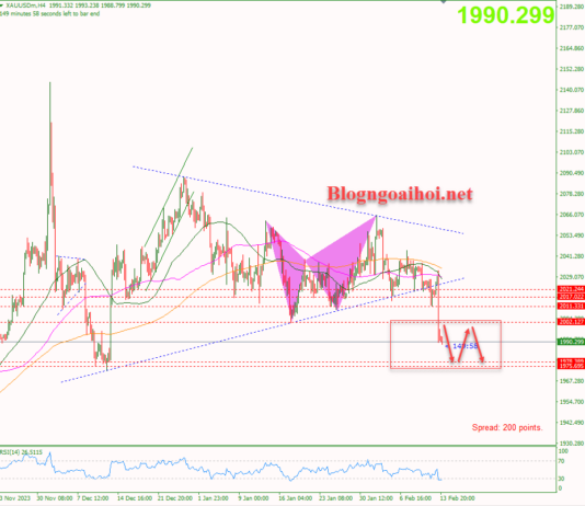 Phân tích Vàng 14/2- Vàng suy giảm mạnh sau dữ liệu lạm phát nóng Vàng 14/2-Vàng chịu áp lực giảm