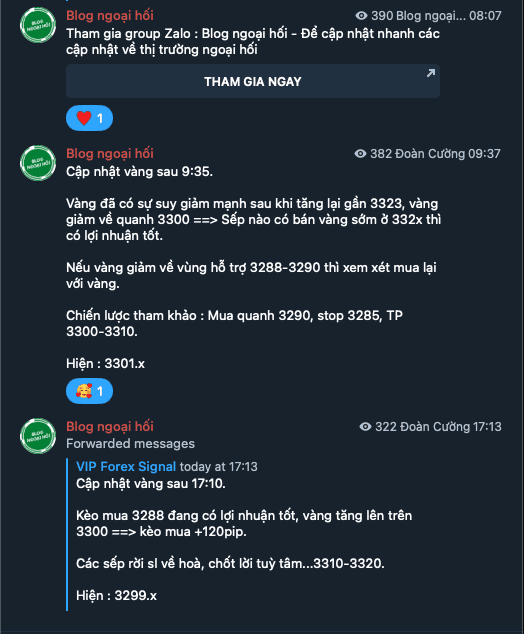 Telegram vàng 30/5