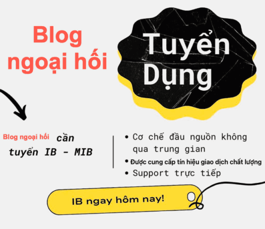 TUYỂN CỘNG TÁC VIÊN – IB FOREX TOÀN QUỐC Tuyển cộng tác viên- IB forex toàn quốc