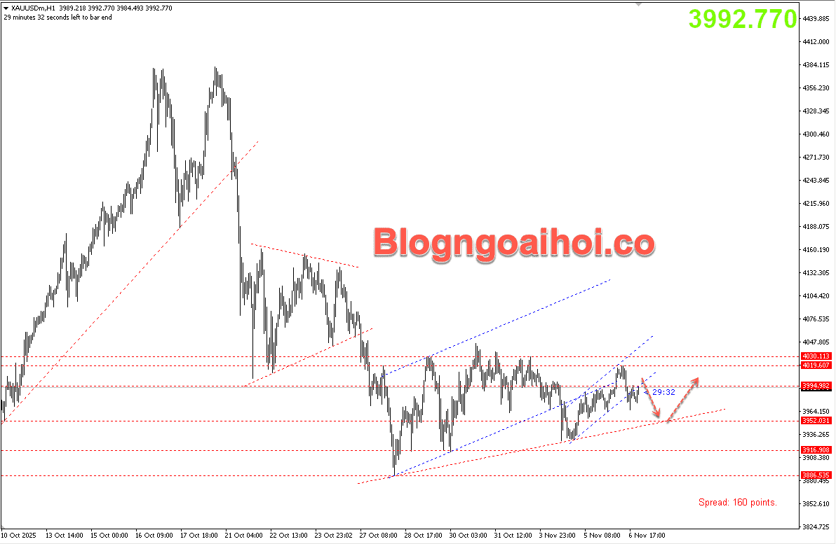 Vàng 7/11- Kỳ vọng giảm