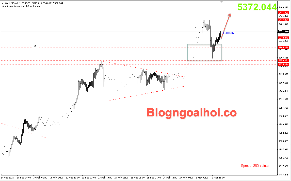 Vàng 3/3- giá vàng tăng