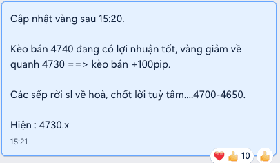 zalo vàng 13/4